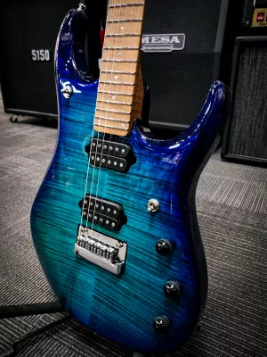 Ernie Ball Music Man - John Petrucci JP15 Electric Guitar - Cerulean Blue 2